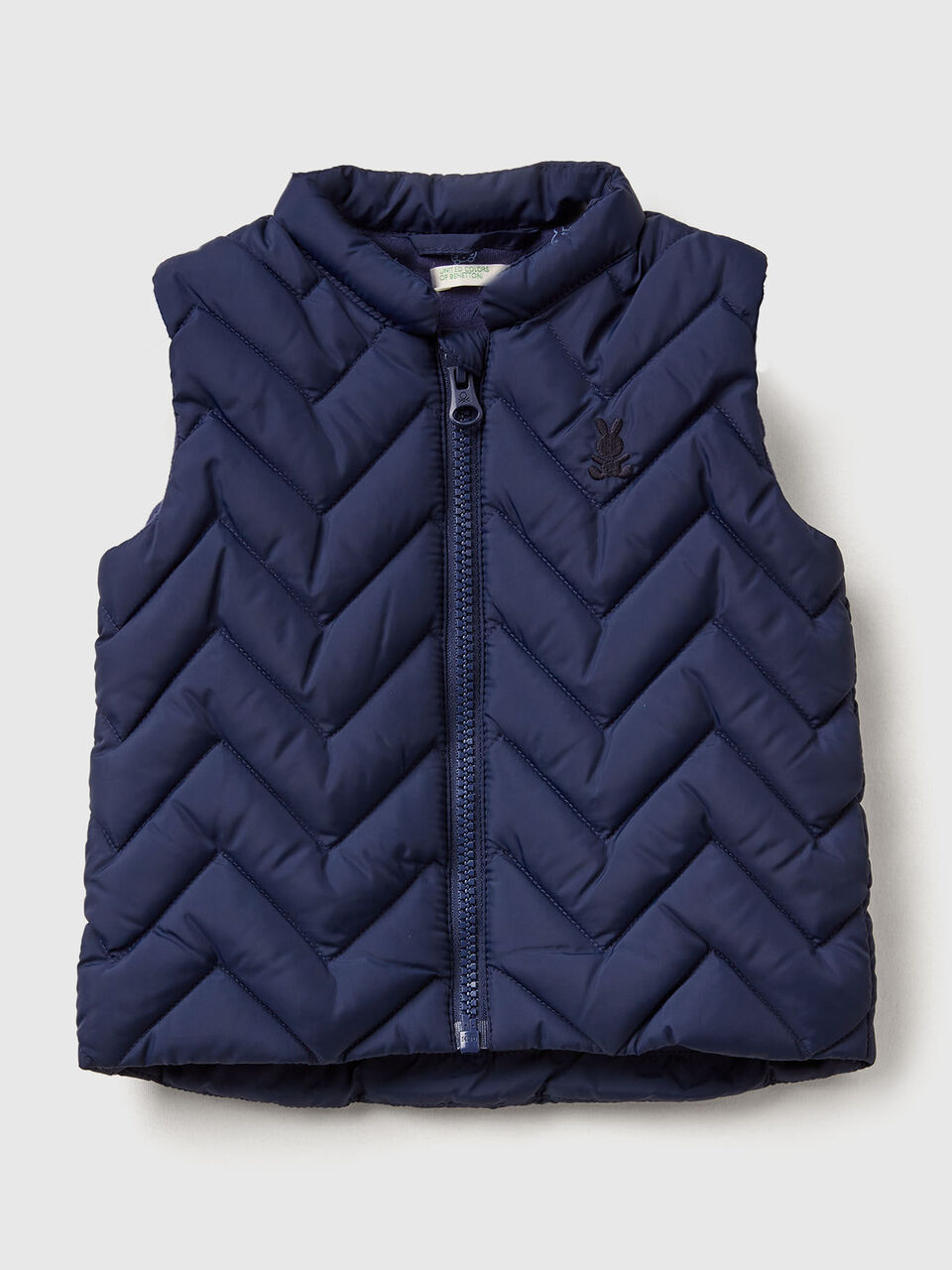 Padded vest in technical fabric