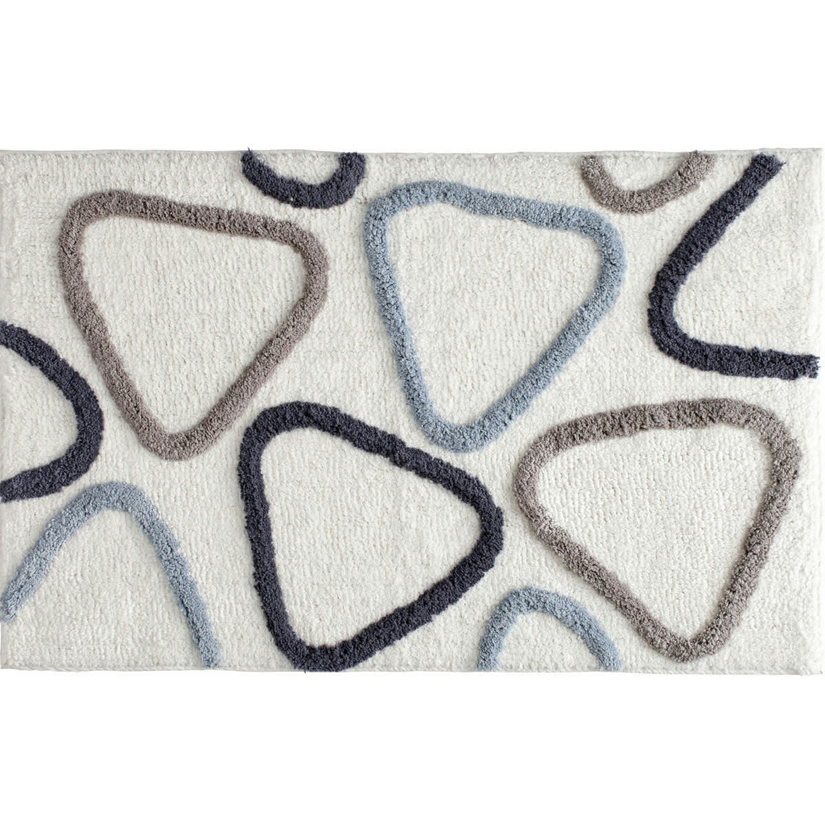 AQUA POOL - Tapis de bain coton fantaisie ivoire 50x80cm