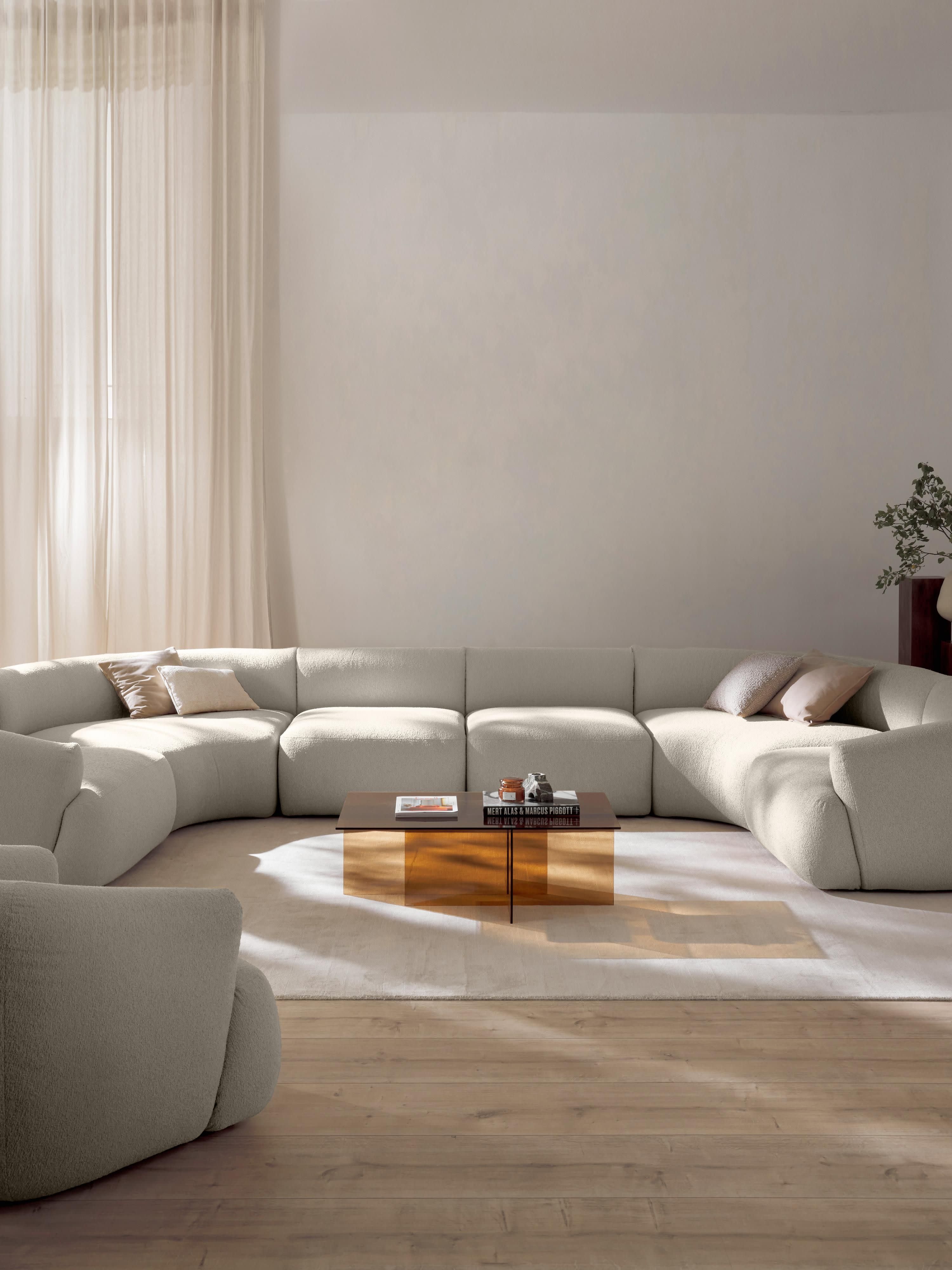 Modulares XL Bouclé-Sofa Sofia