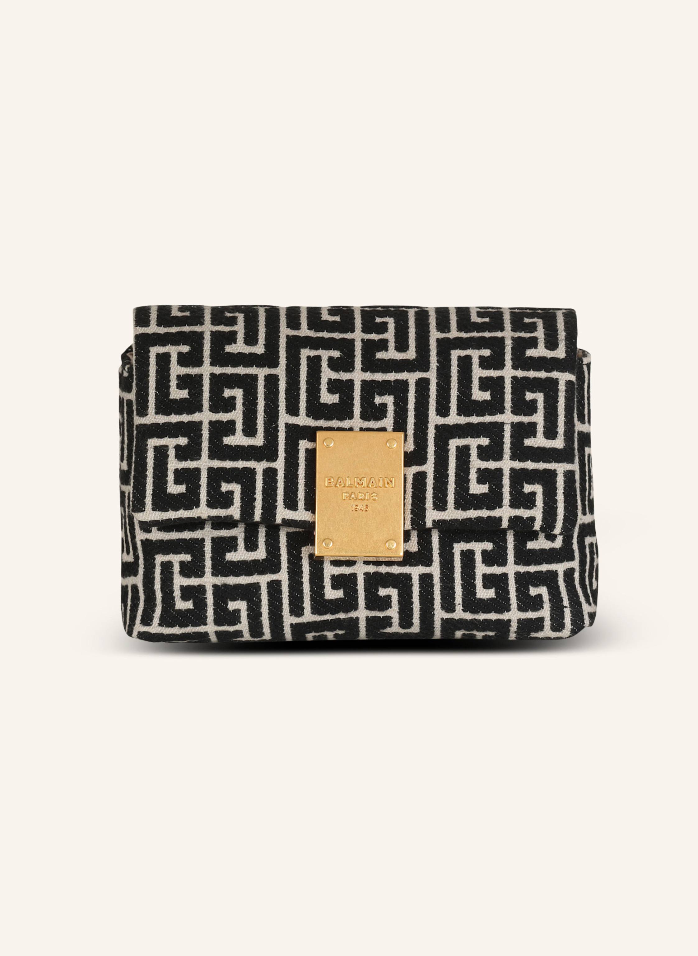 BALMAIN Mini-Tasche 1945 Soft mit Jacquard-Monogramm