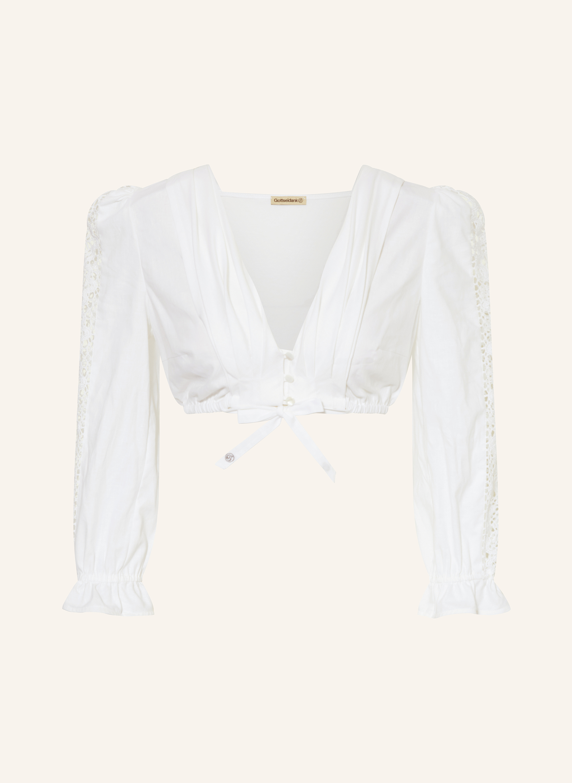 Gottseidank Dirndlbluse SIMONE mit Spitze und Volants