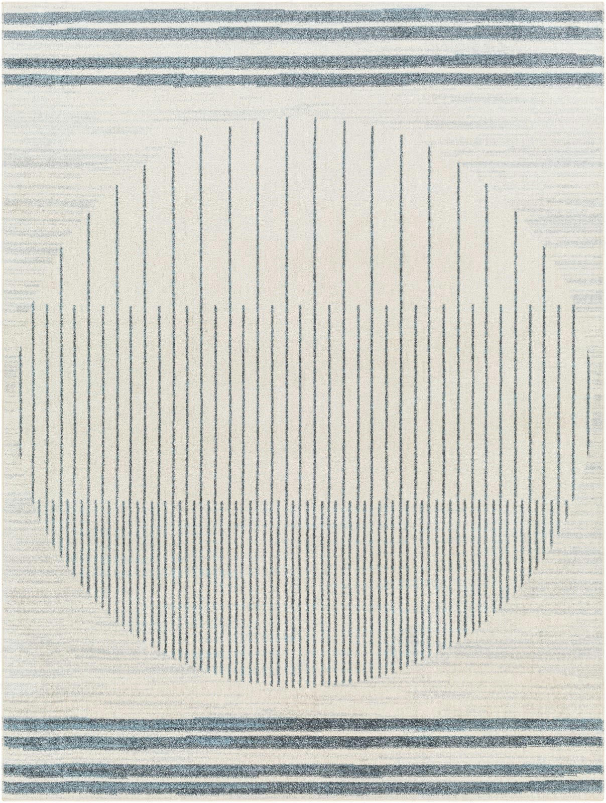 ENSO - Tapis Scandinave Lavable en Machine Bleu 120x170