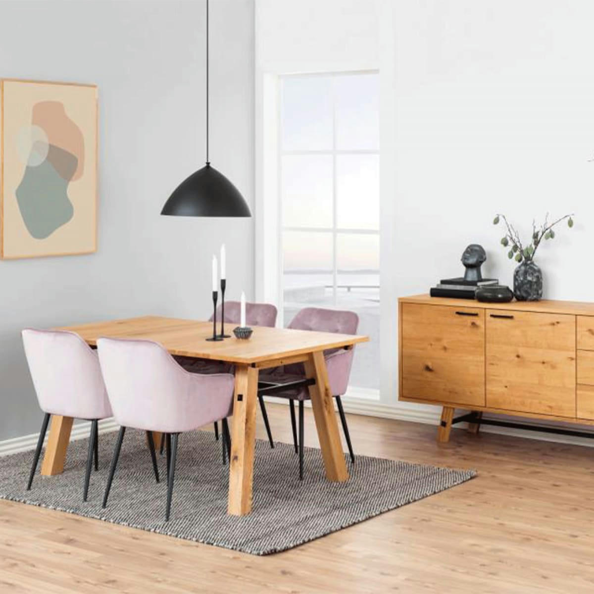 BROKEN - Lot de 2 chaises en velours matelassé avec accoudoirs rose