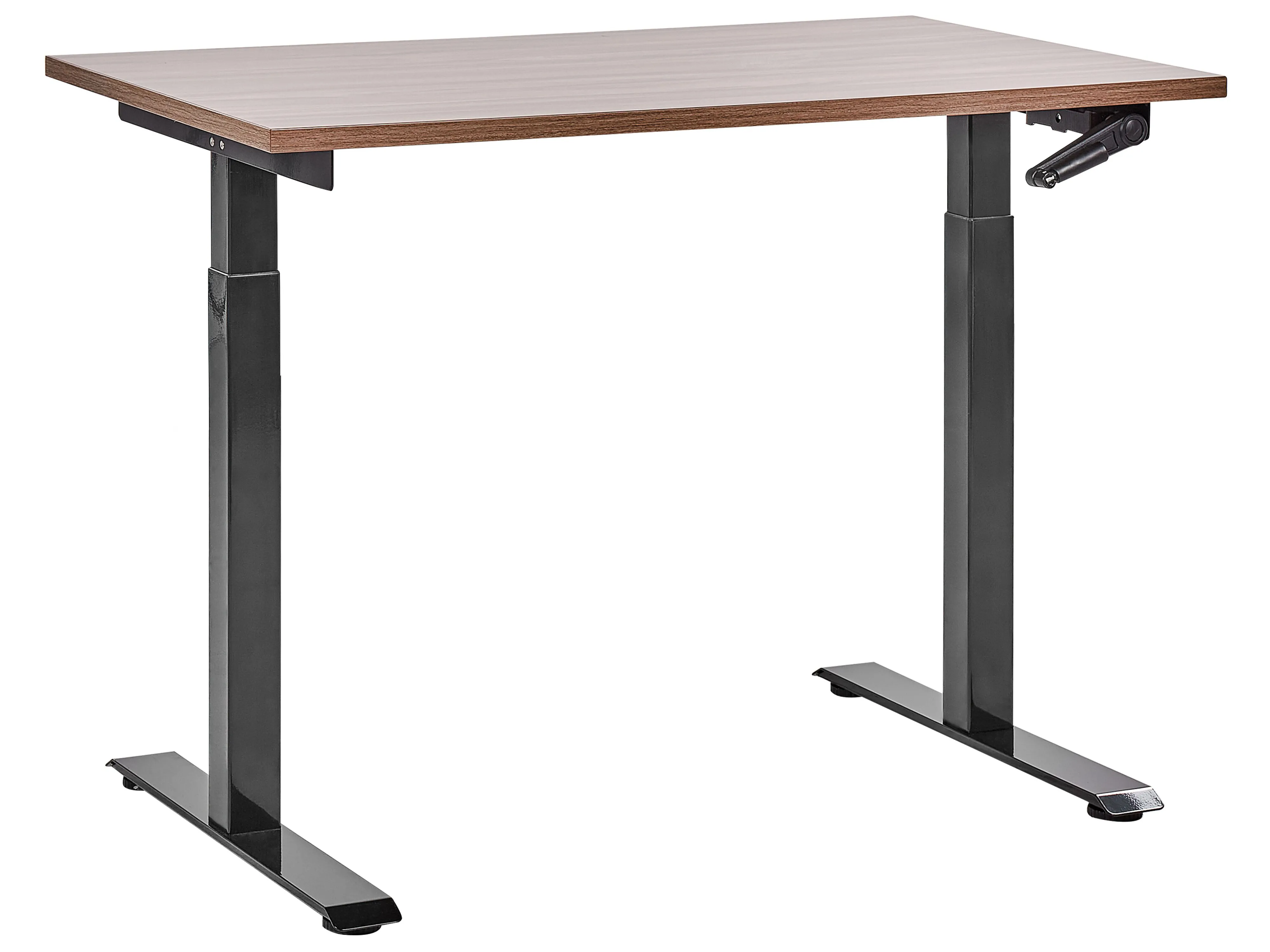 Manual Adjustable Standing Desk DESTINES Brown/ Black 120 cm 72 cm