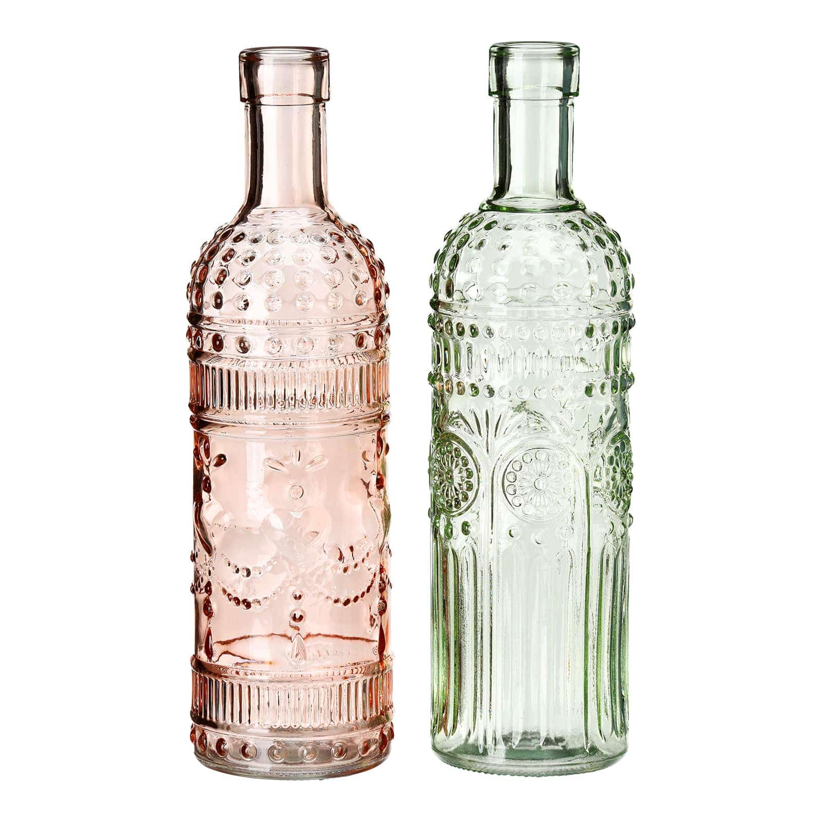 Flaschenvase Rosa, ⌀ 6.5 cm, H 250 mm, Variante nicht frei wählbar
