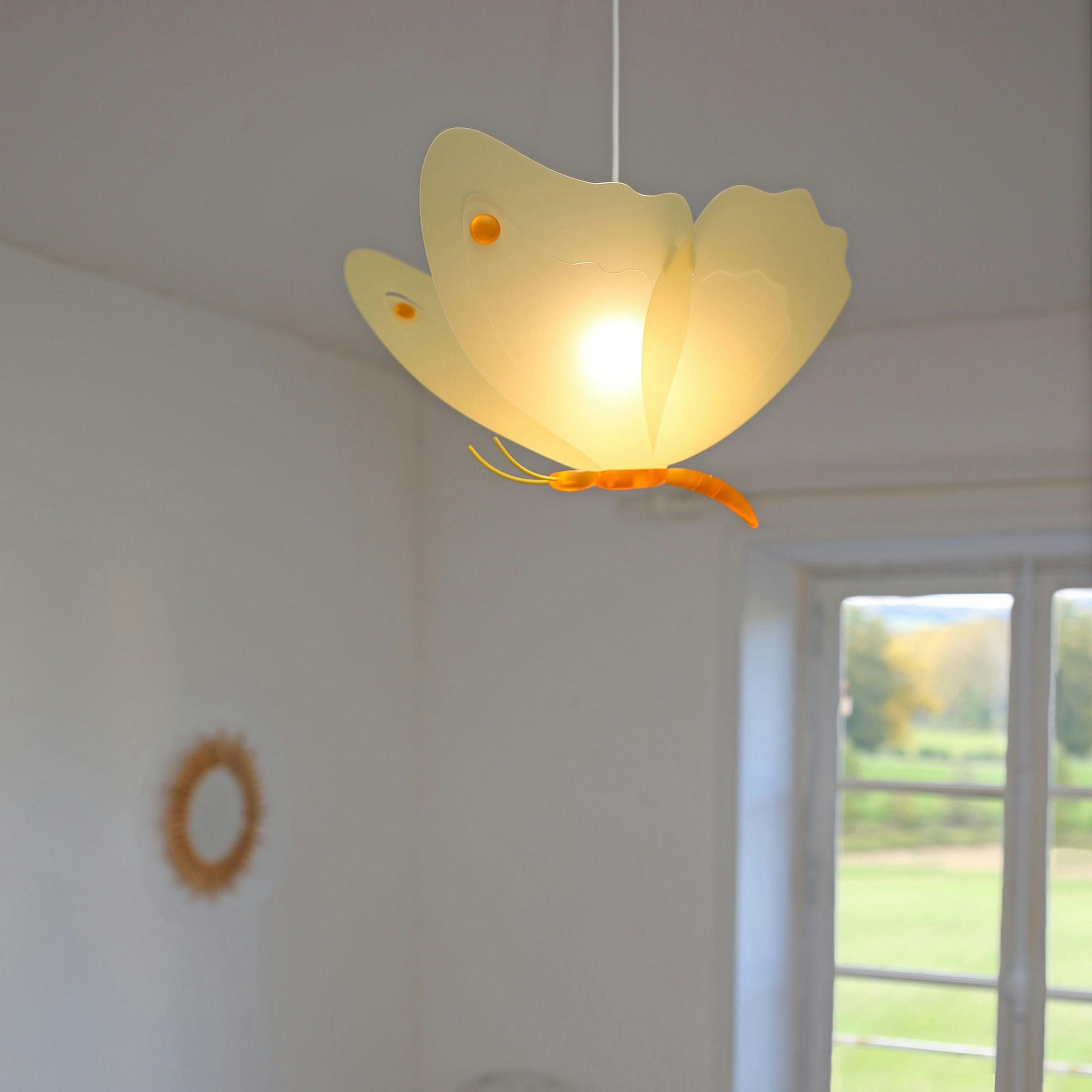 - Suspension enfants Papillon Orange 45cm