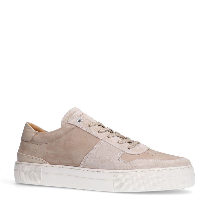 Manfield Beige suède sneakers