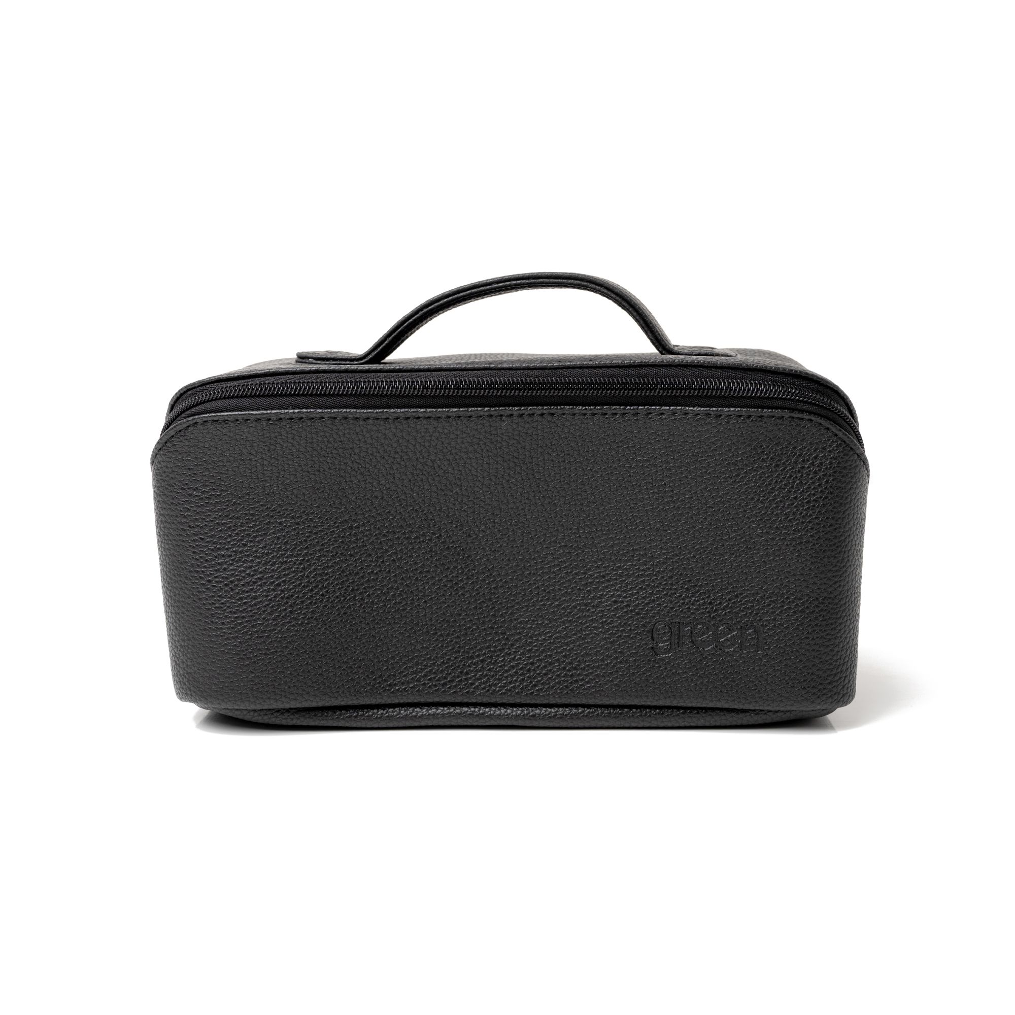 Victoria Green Freya Fold-Out Makeup Bag in Black