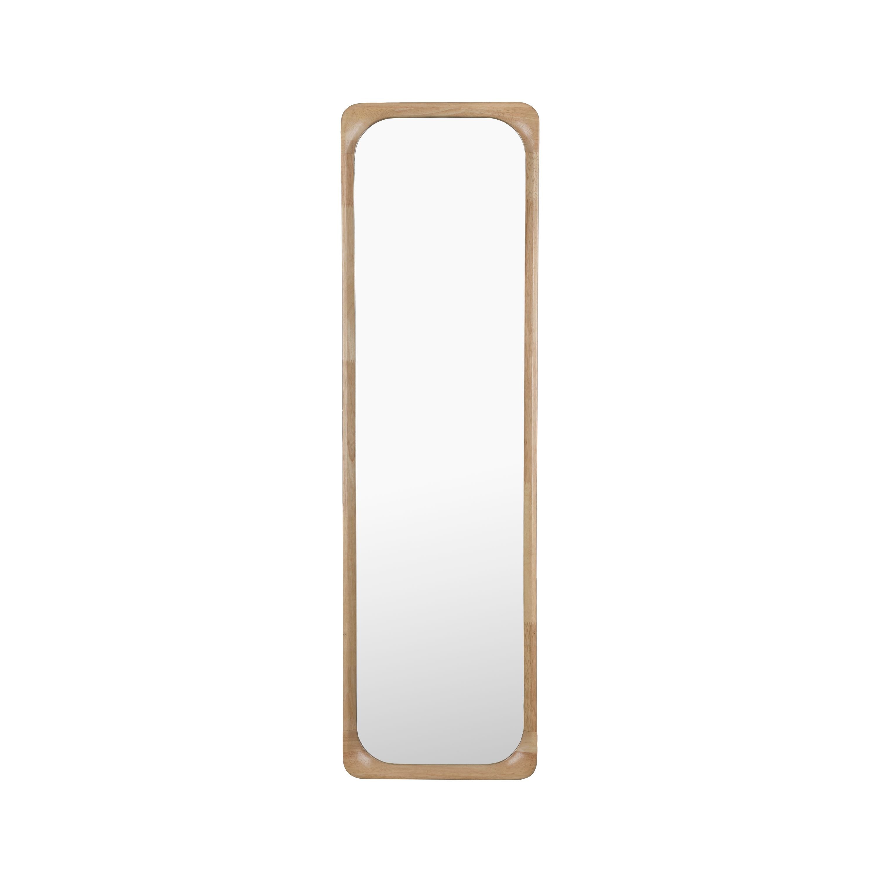 Housecraft Living Thun Spiegel/ Passpiegel Rechthoekig 120x35 cm Hout - Beige