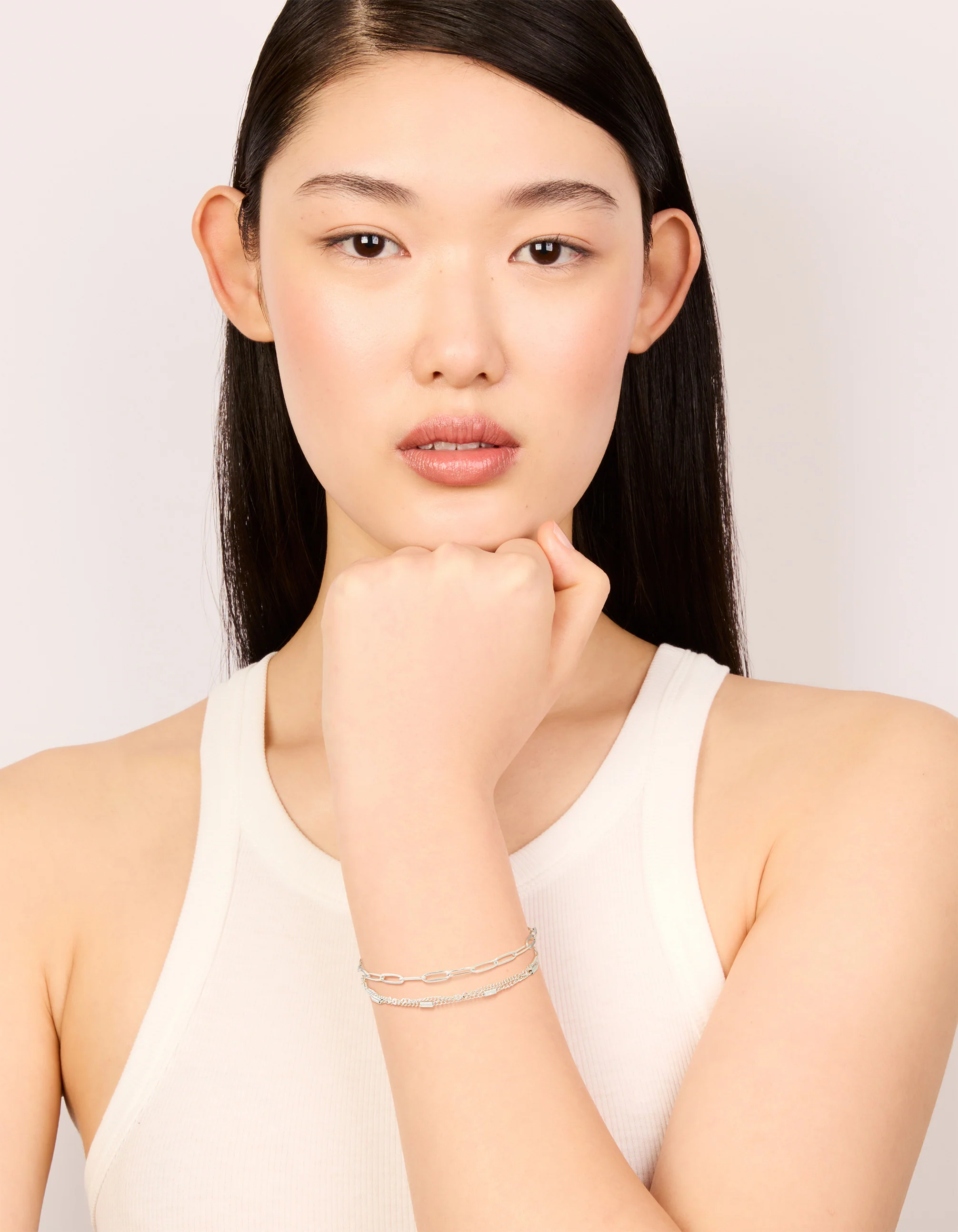 Waterproof Stainless Steel Multi-Layered Chain Bracelet