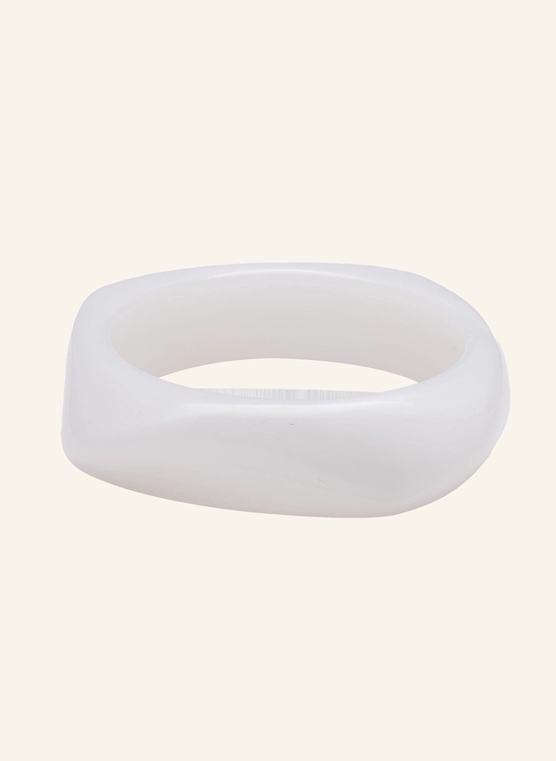 CRYSTAL HAZE Armbänder JELLY BANGLE WHITE by GLAMBOU