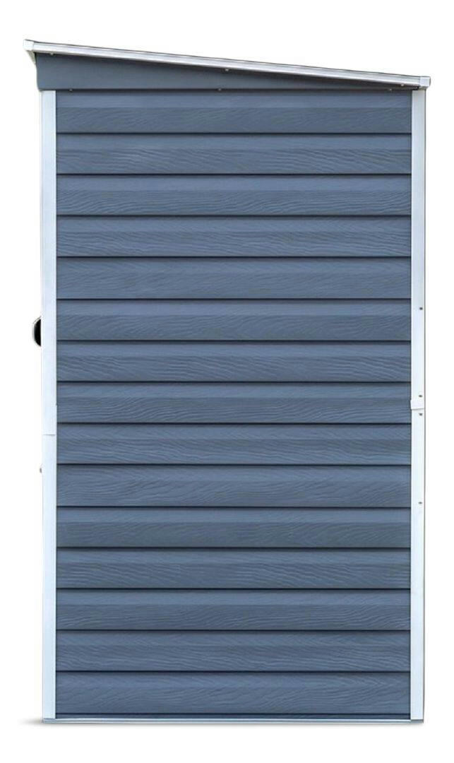 Arrow Galvanized Steel Storage Shed In-A-Box, Charcoal/Cream, 6-ft x 4-ft