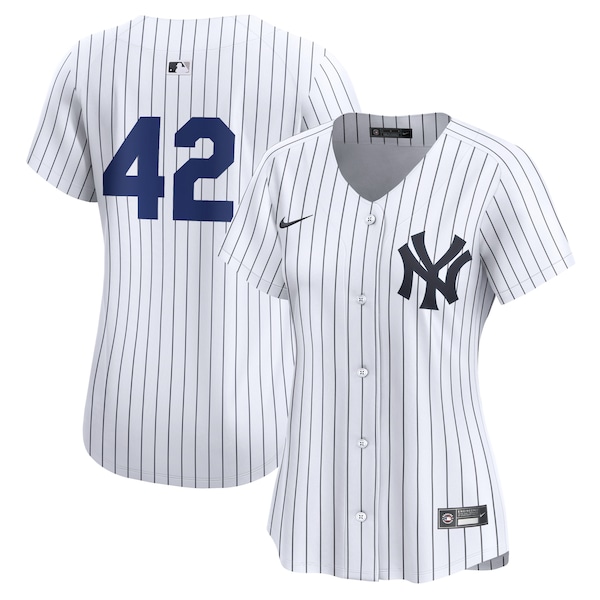 New York Yankees Nike Women's 2024 Jackie Robinson Day Home Limited Jersey – White
