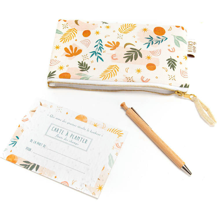 - Kit carte à planter avec pochette et stylo
