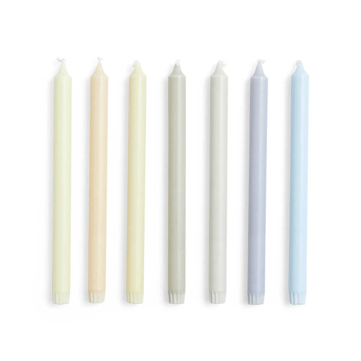 HAY - Gradient Stabkerzen H 30 cm, neutrals (7er-Set)