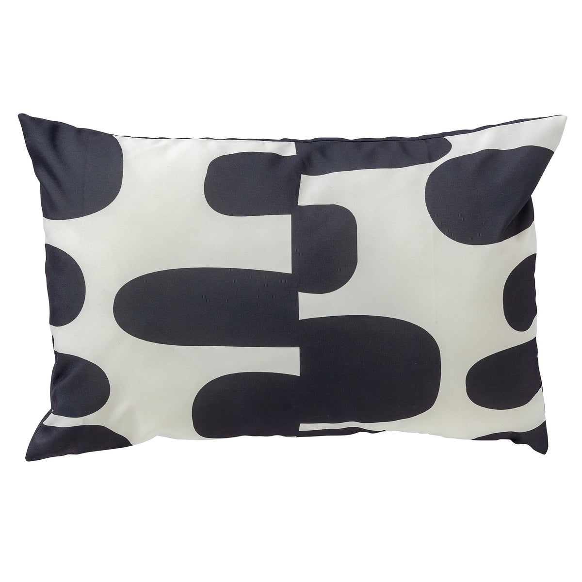 RIVANO - outdoor kussenhoes 40x60 cm - waterafstotend en uv-bestendig - Charcoal Gray - antraciet