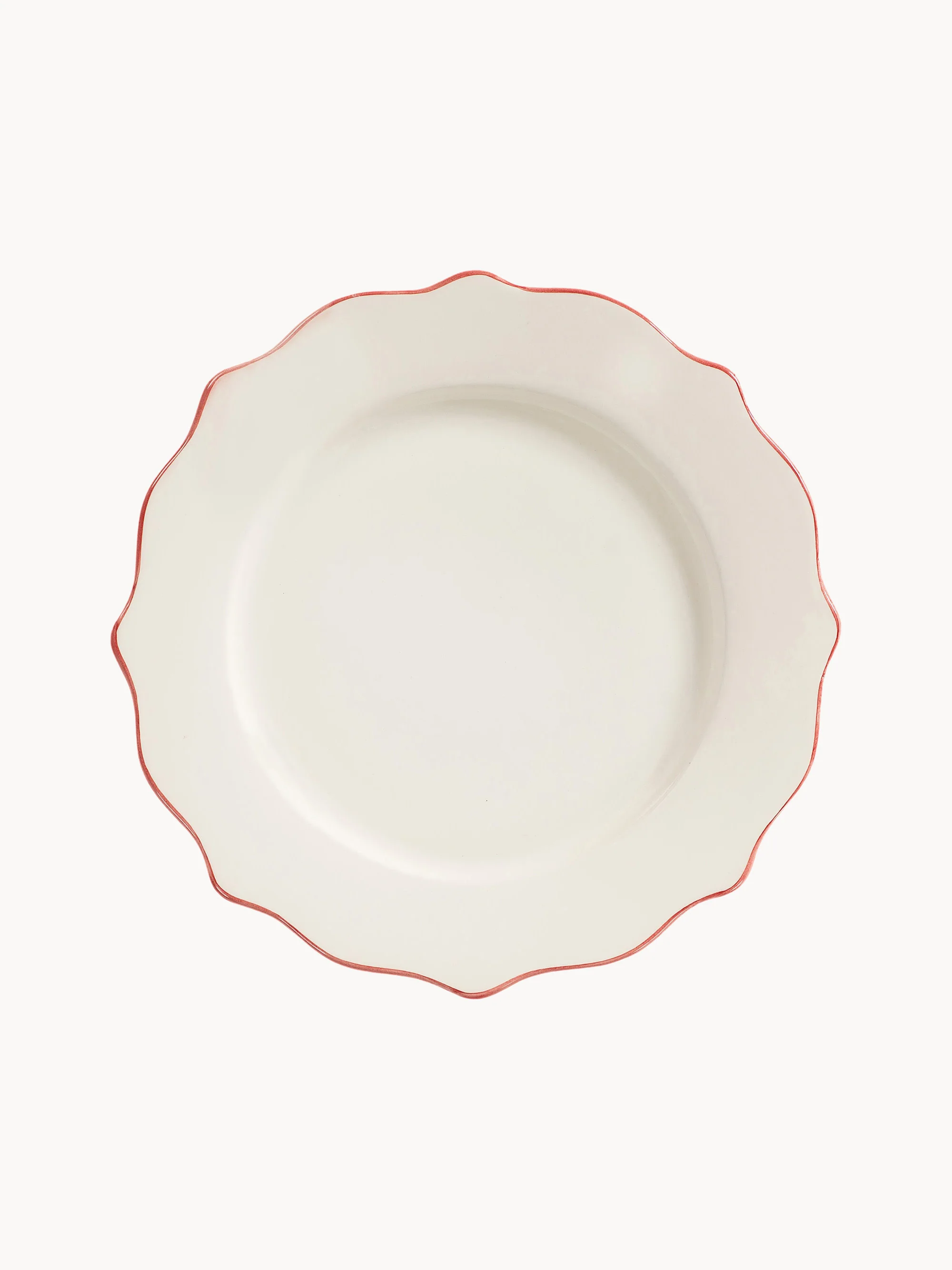 Handbemalter Speiseteller Scalloped
