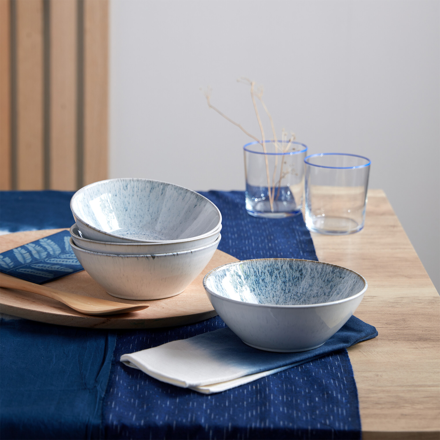 Kiln Blue Cereal Bowl - Set Of 4