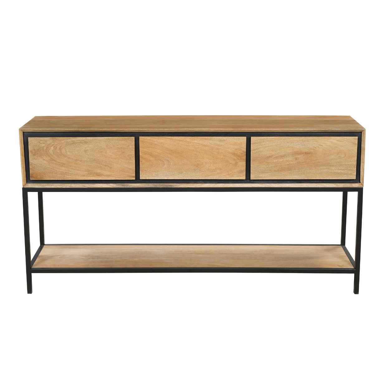 StarFurn Sidetable RichWood - Naturel Hout - 150x35x76cm