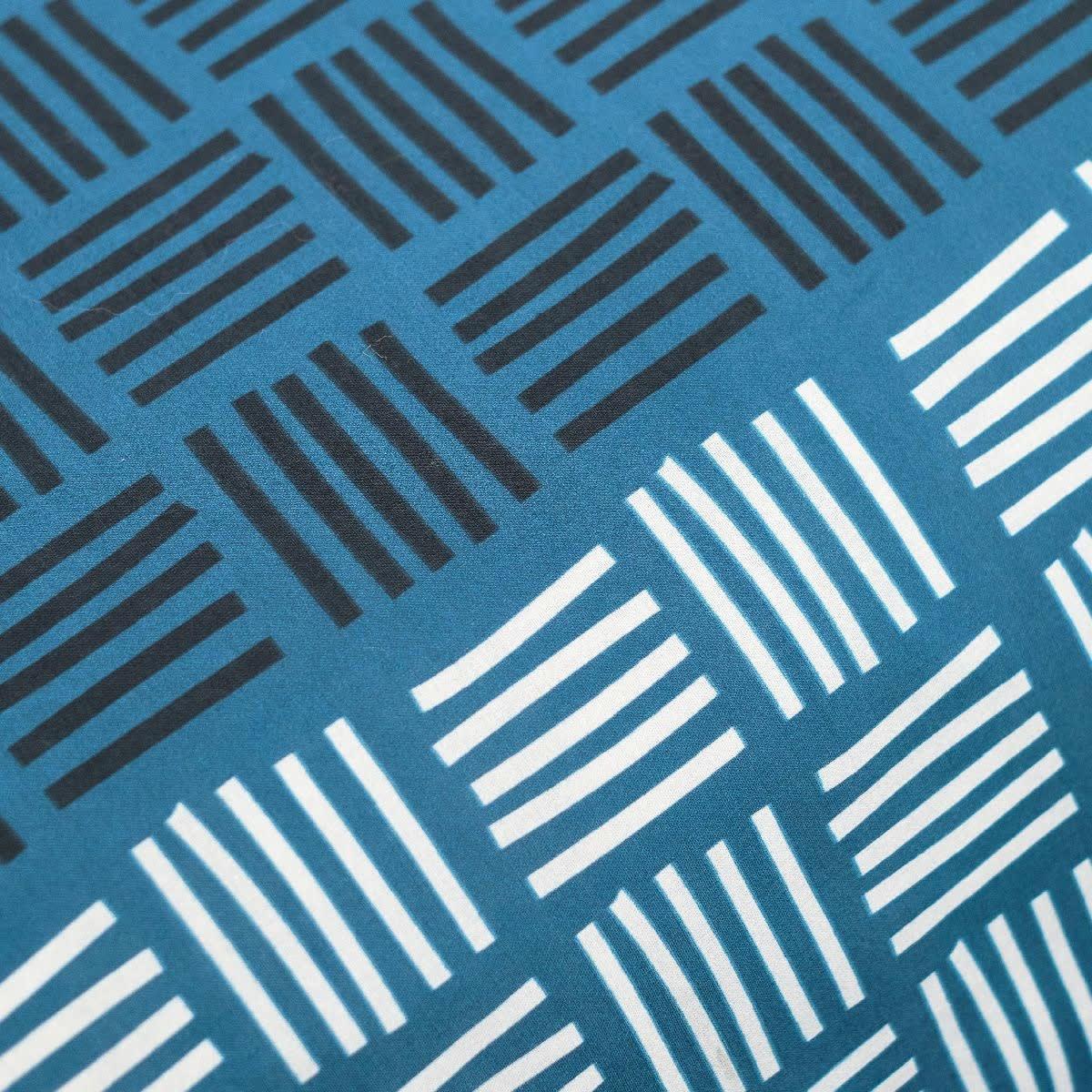 - Parure de lit en Coton Bleu 240x220 cm