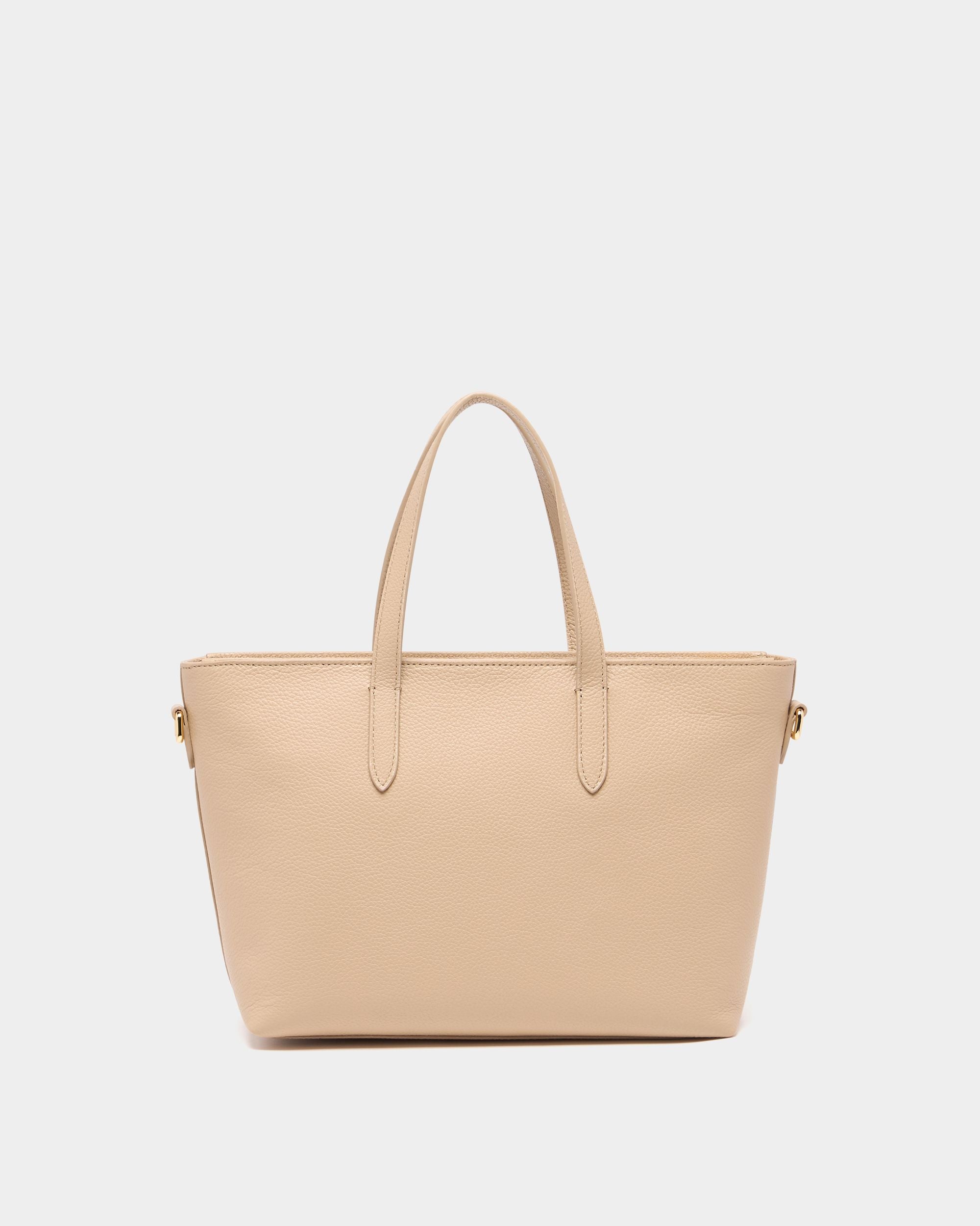 Hera Tote Bag in Light Beige Leather