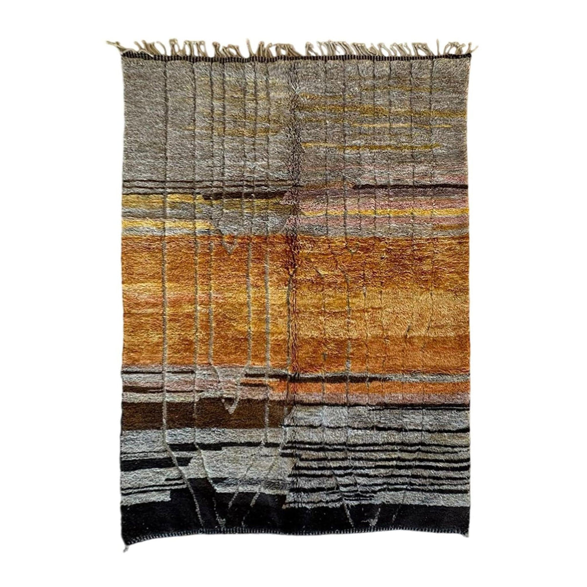 AFK Living vloerkleed Berber - handgemaakt - Wol - 80 cm x 240 cm