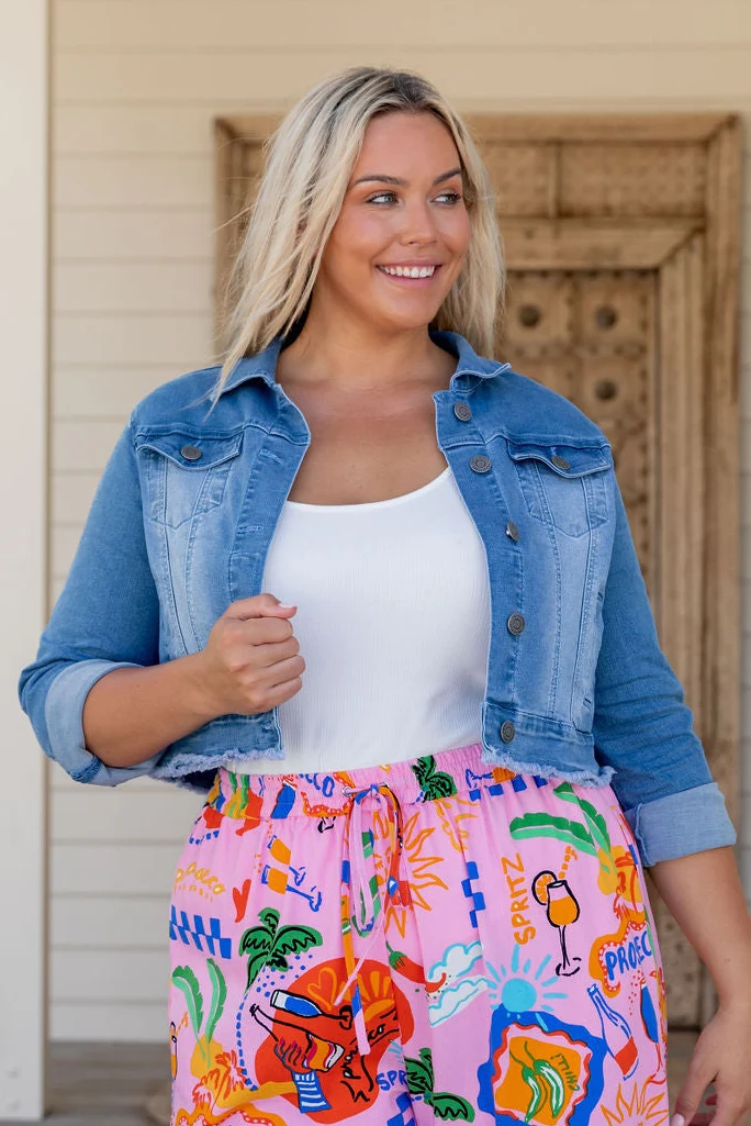 Kenzie Crop Denim Jacket