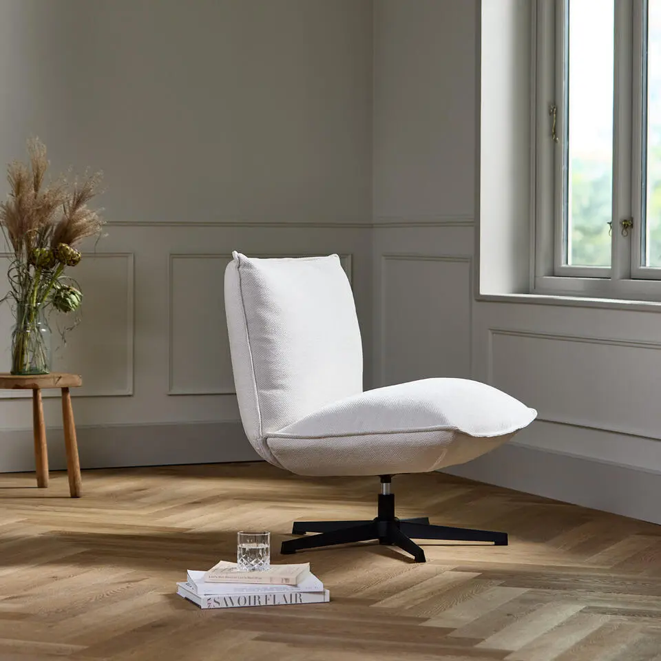 Nordic Home - Sabia fauteuil chenille - wit