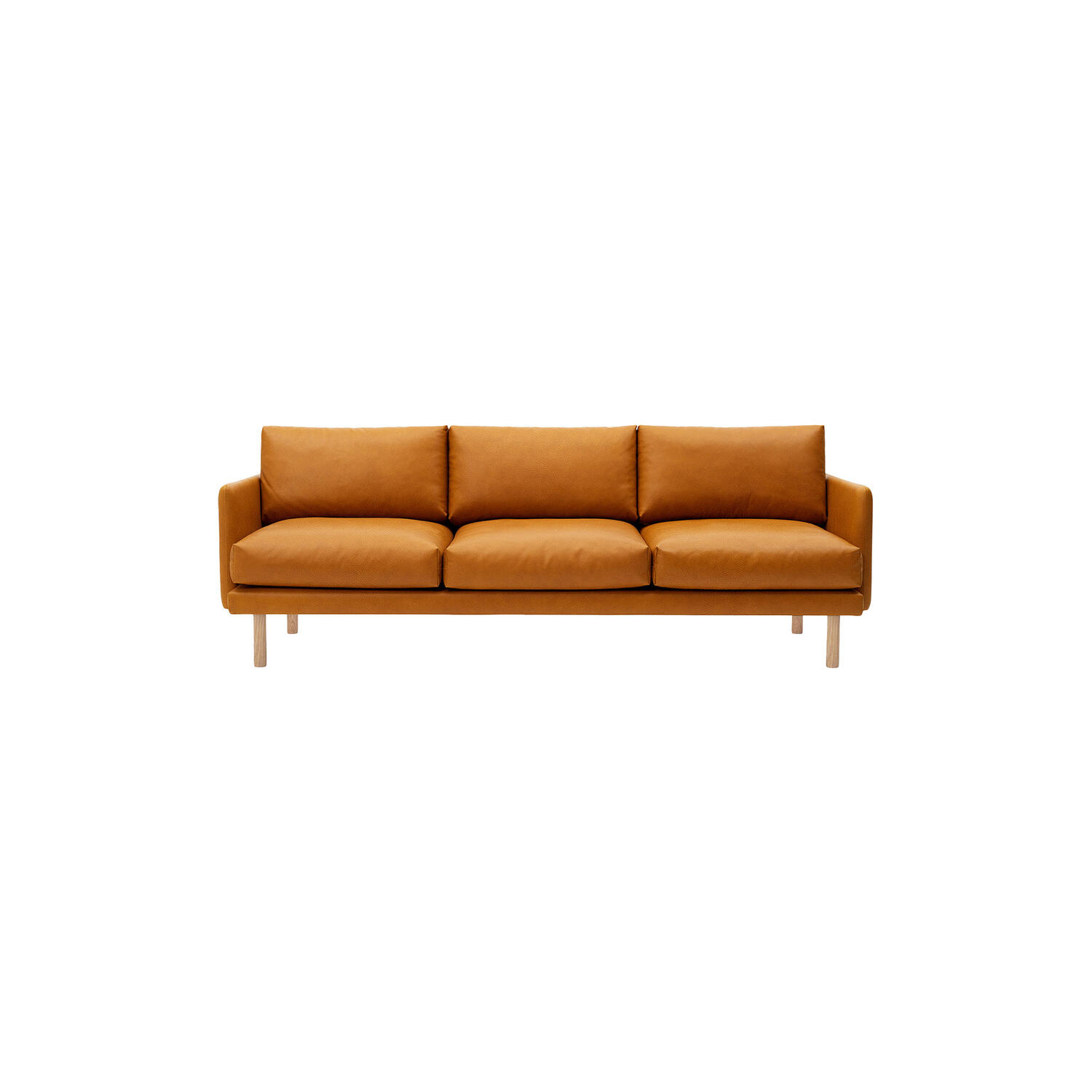 Emo 3-pers. sofa, SemiAni Cognac/naturolieret eg