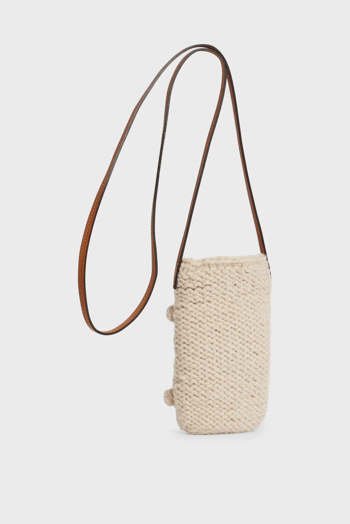 Porte téléphone en tricot - ROSIE