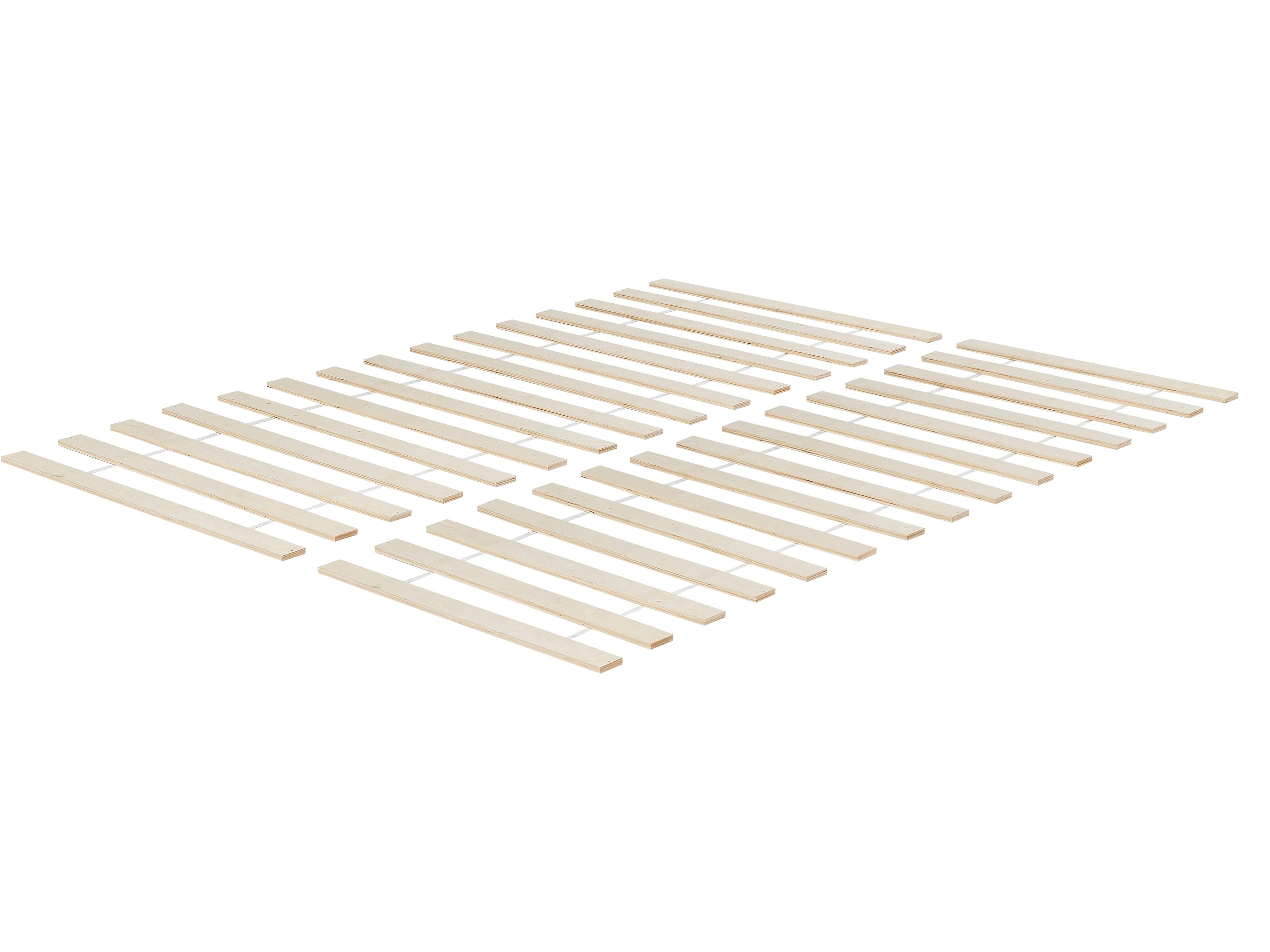 Set of 2 Slatted Bed Bases BLANZAC 90 x 200 cm (EU Single)