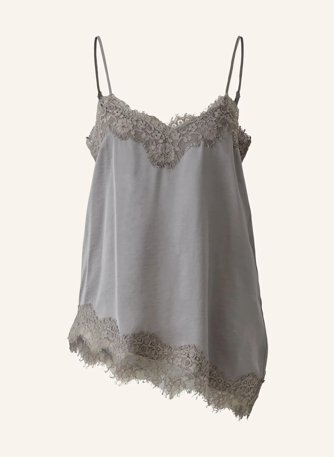 Oui Satintop mit Spitze