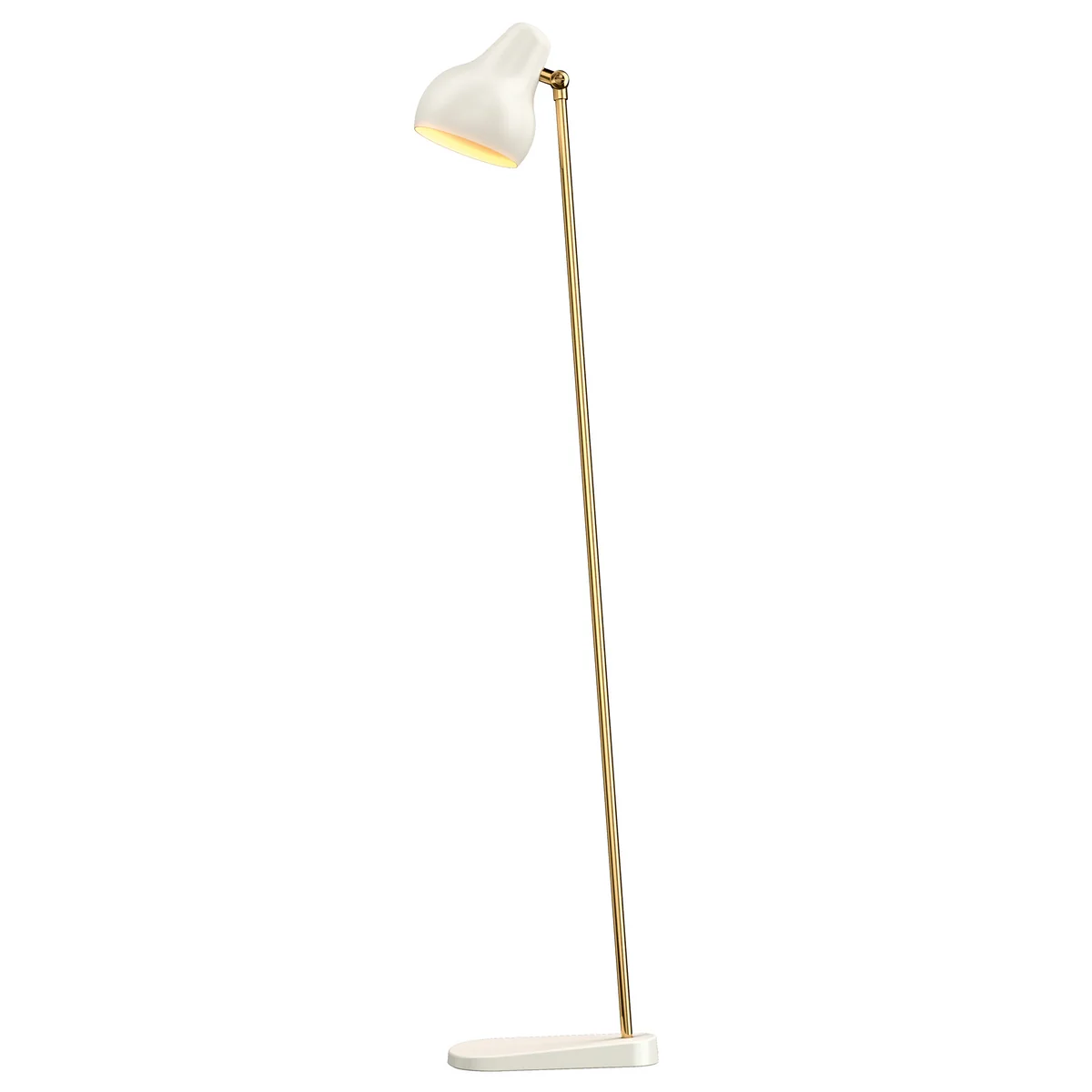 Louis Poulsen - VL38 LED Stehleuchte, Messing / weiß