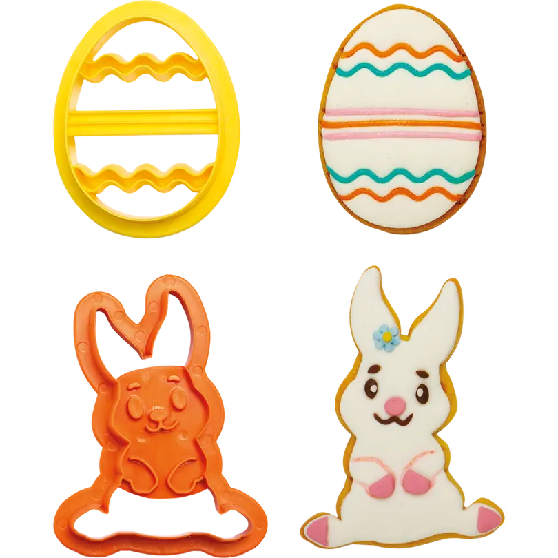 Ausstecher 2er-Set Hase & Ei