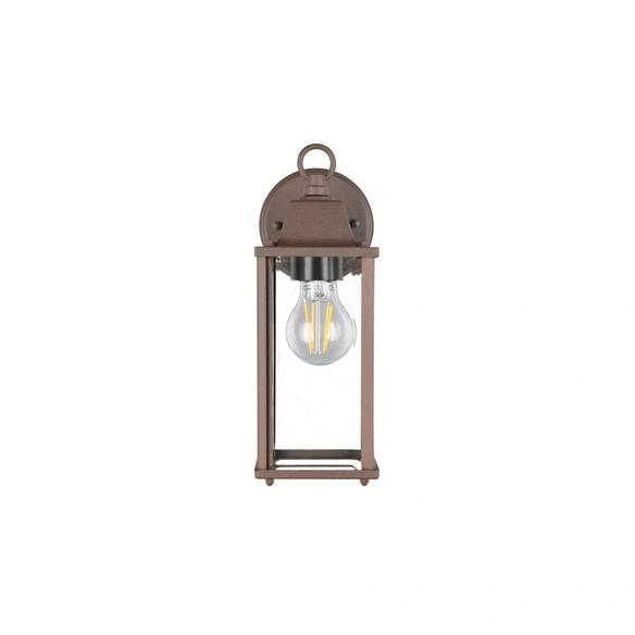 Wandleuchte, »OLONA«, Aluminiumdruckguss, LxBxH: 18,6x11,5x29,5 cm, rostfarben