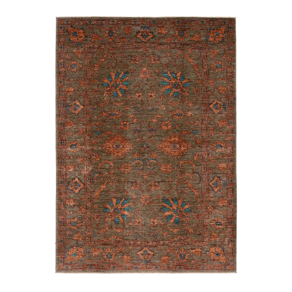 moderner Orientteppich Ziegler Art Afghanistan