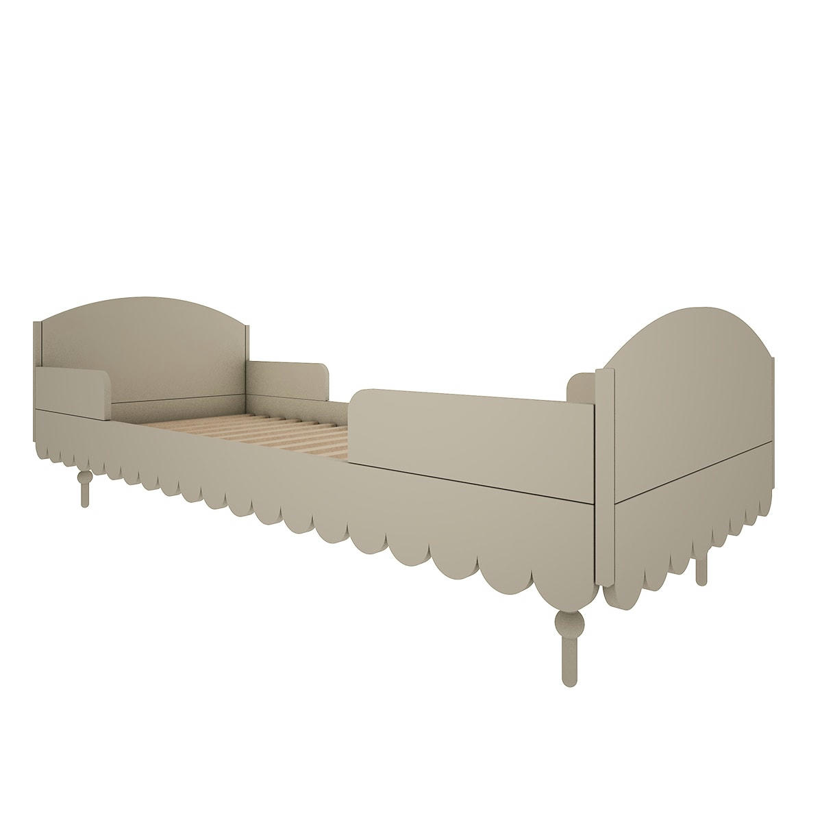 BABUSHKA - Lit 90x200 sommier inclus olive