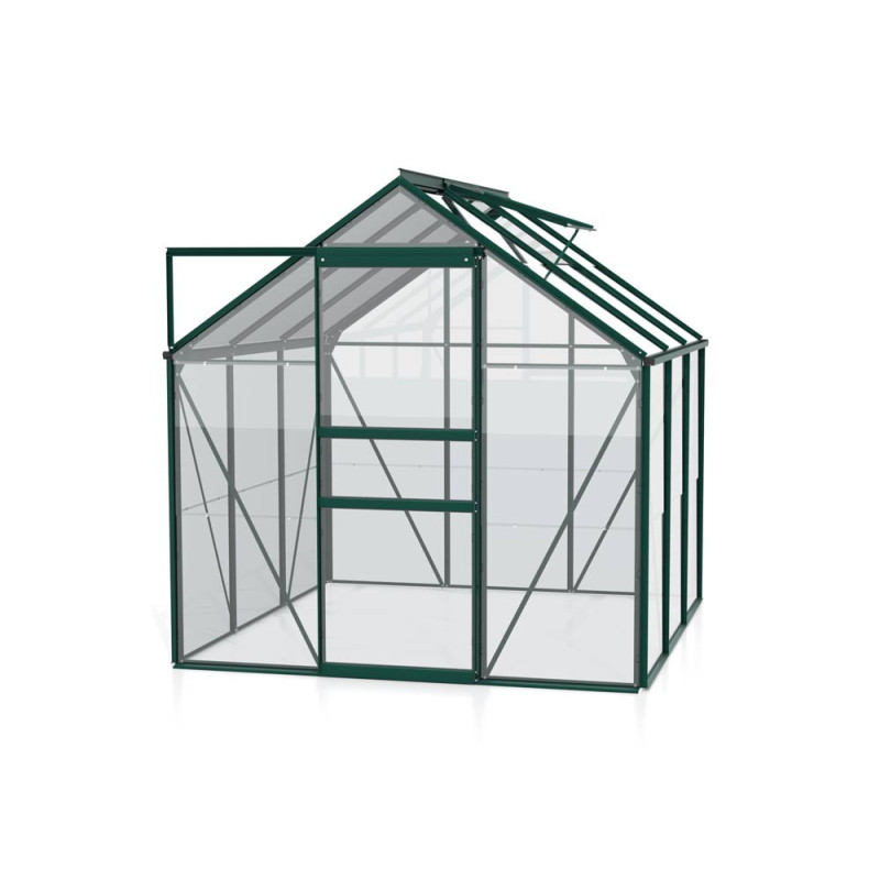 Serre en verre Venus verte 3,8 m² VITAVIA