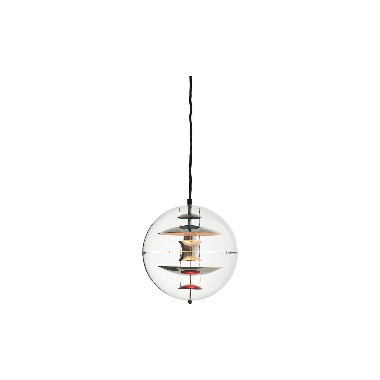 VP Globe pendel, chrome/red/blue