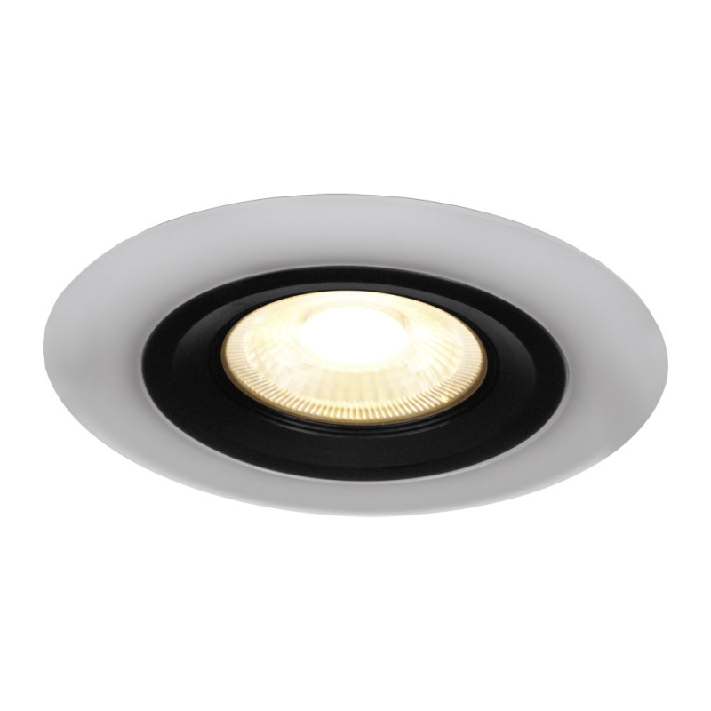 Spot encastrable LED Calonge noir et blanc blanc chaud IP20 620 lm 4,8 W 3 pièces EGLO