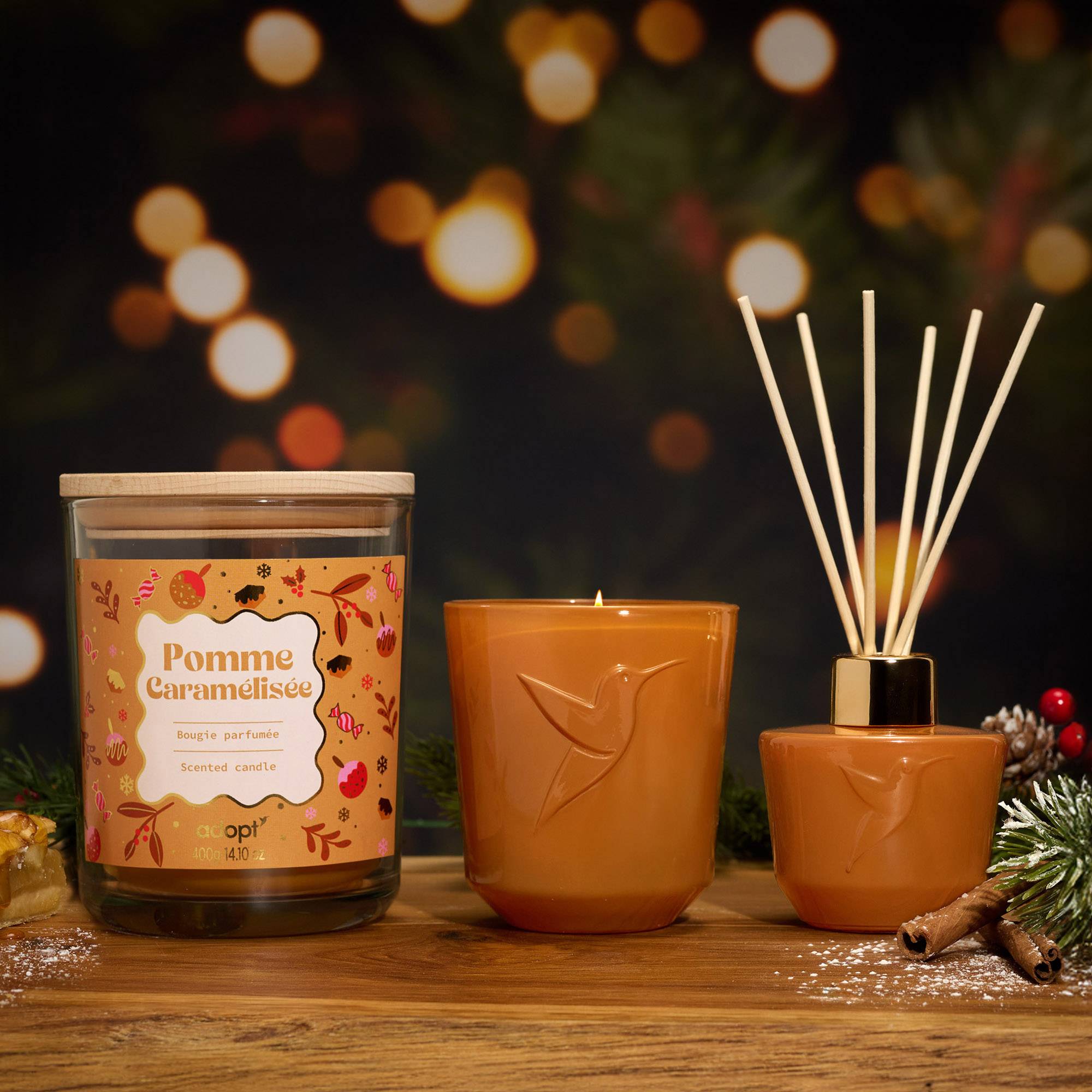 Pomme CarameliséeBougie parfumée maxi 400g