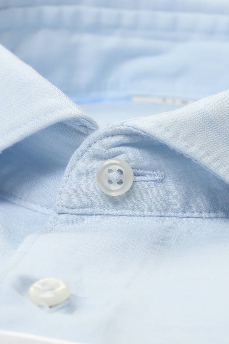 ETERNA 1863 Soft Tailoring Slim Fit Leinenhemd hellblau, Einfarbig