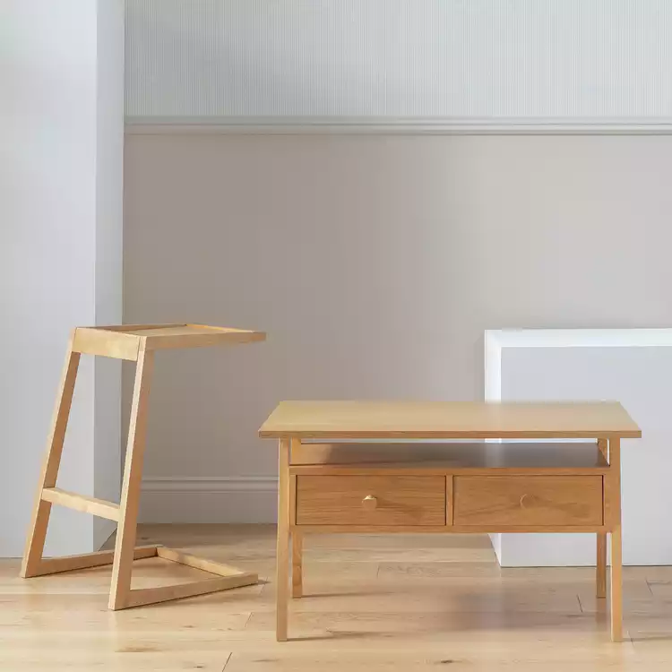 Habitat Calvin Shape Side Table - Natural