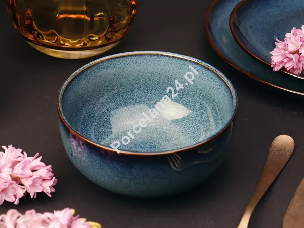 Komplet talerzy na 6 osób (18 el.) Altom Design - Reactive Navy Blue