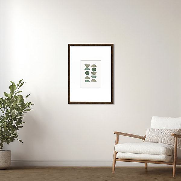 Cadre photo wild ébène 30x40 cm avec passe-partout 15x20 cm Fabriqué en France