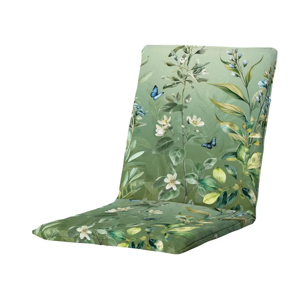 Madison - Stapelstoelkussen Elisa - Groen - 97x49x5cm - Set van 4