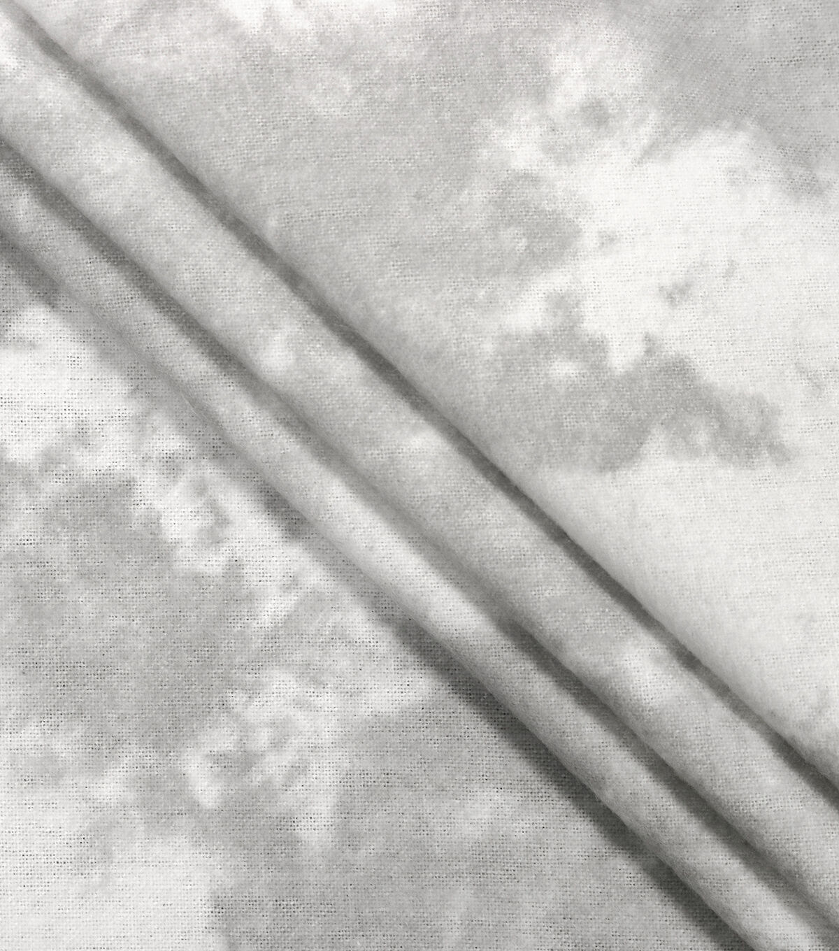 Light Gray Tie Dye Super Snuggle Flannel Fabric