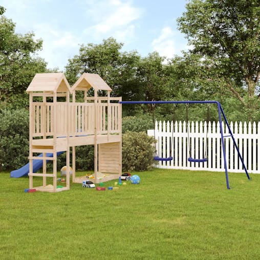 NNEVL Outdoor Playset Solid Wood Pine