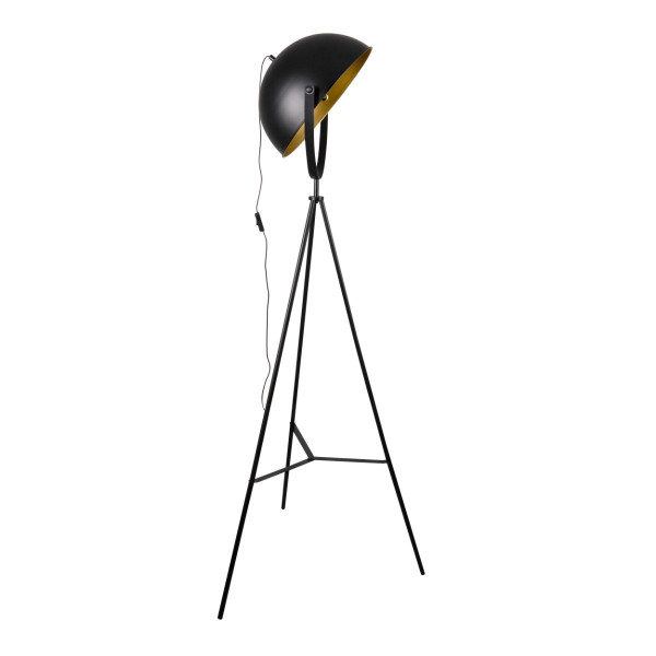 Lampa podłogowa czarno-złota Matylda 1xE27x20W wym:164x70x70cm Polux