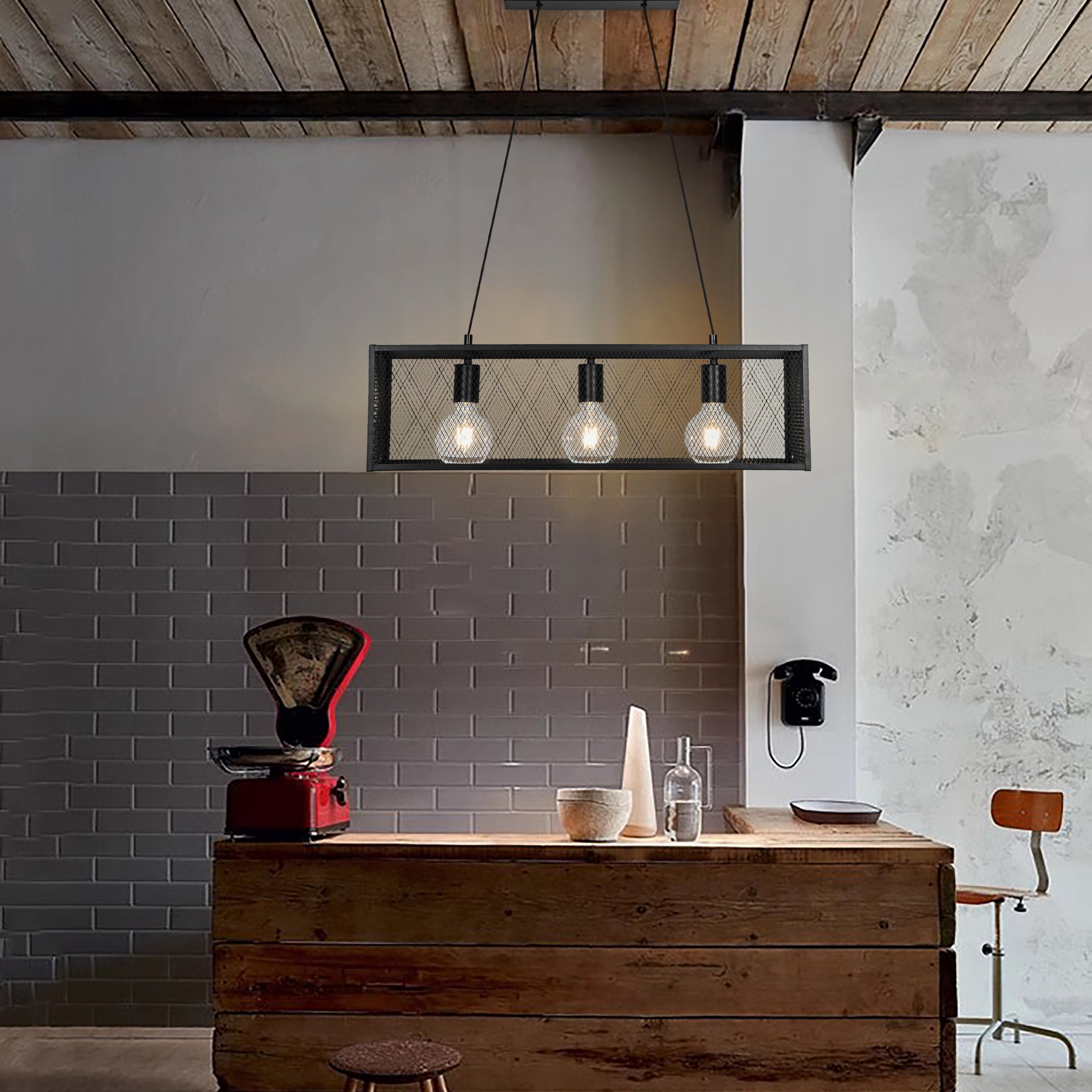 D'Lite Merkem Hanglamp - Mat Zwart